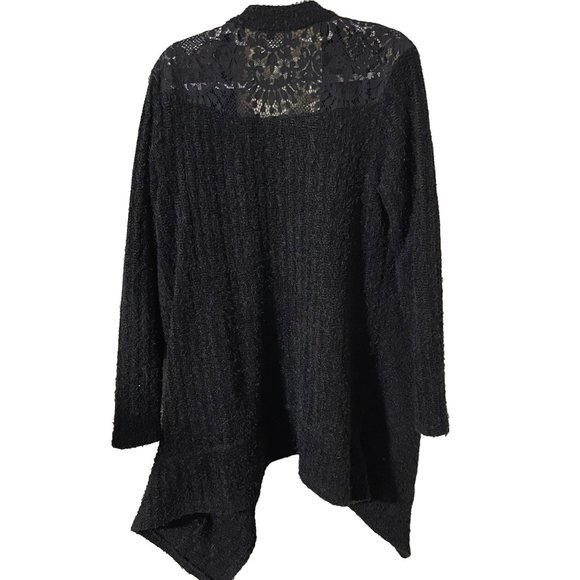 Artesia Cardigan size Large long line oversized cardigan waterfall open - Picture 2 of 9